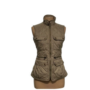 Lauren Ralph Lauren Tan Quilted Vest